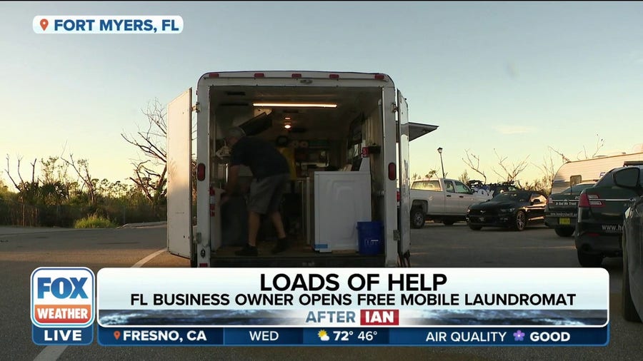 Fort Myers man transforms food truck into free mobile laundromat