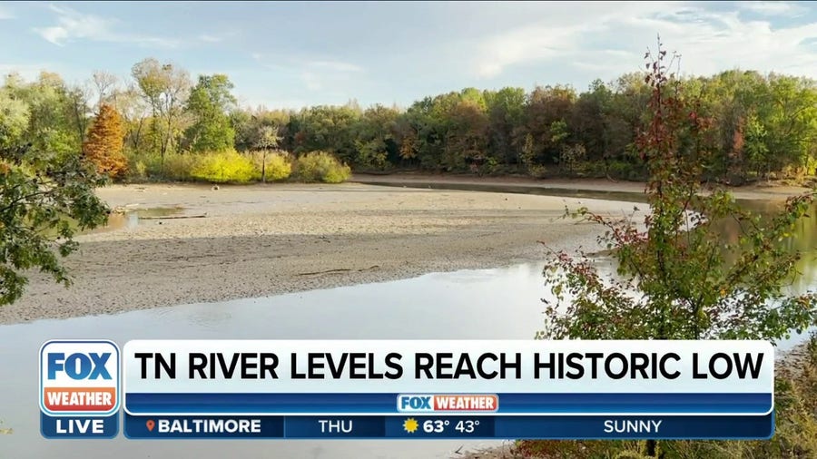 Tennessee river levels reach historic low