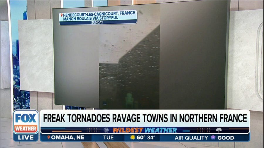 Two tornadoes in northern France