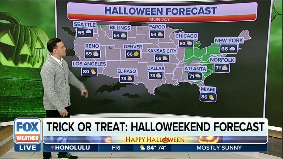Your weather forecast for Halloween weekend