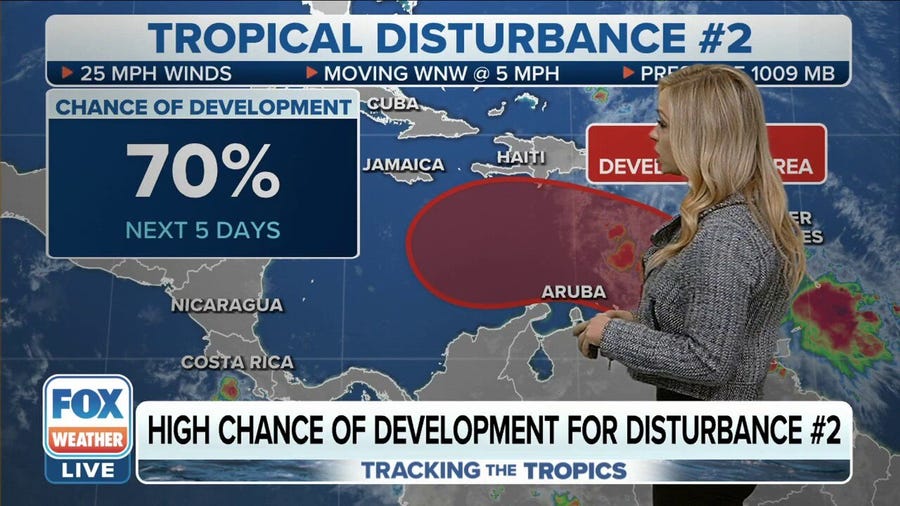 Caribbean disturbance chance of development remains high