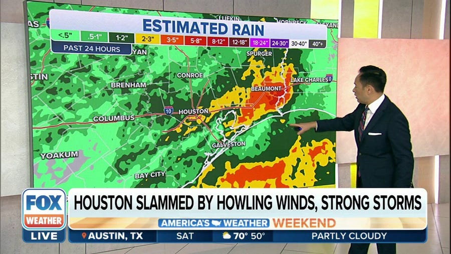 Houston slammed by howling winds, strong storms