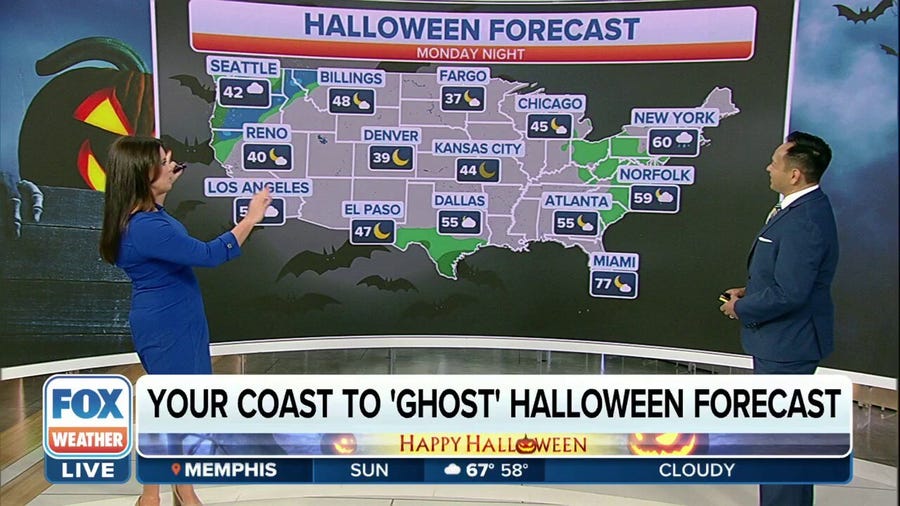 Your Halloween weather forecast from coast to ghost