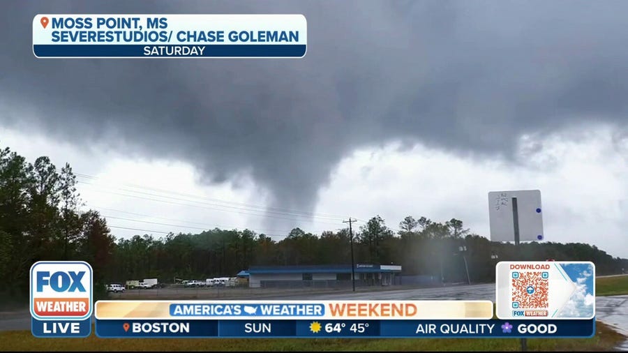 NWS teams to survey tornado damage along the Gulf Coast on Sunday
