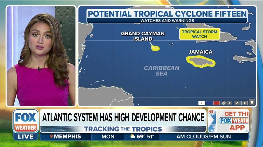 Jamaica under Tropical Storm Watch as Potential Tropical Cyclone 15 forms