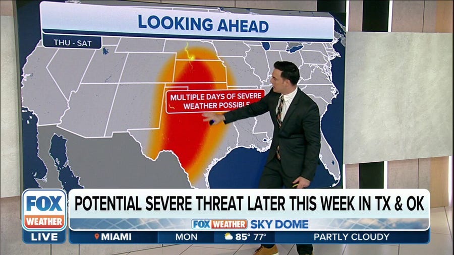 Multiple days of severe weather late-week