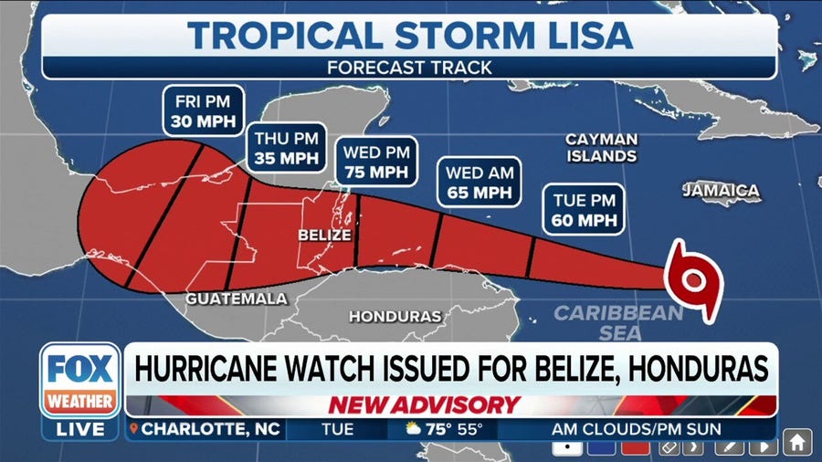 Hurricane Watch for Honduras and Belize