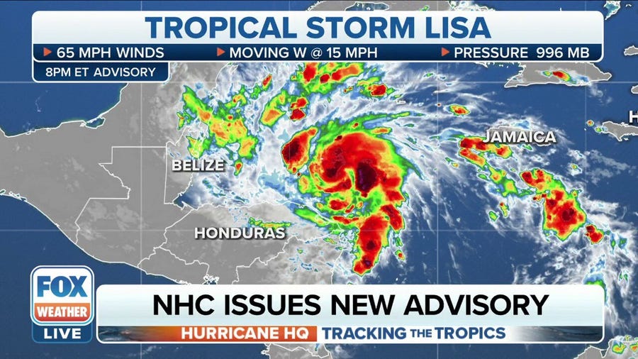 Tropical Storm Lisa barrels towards Belize