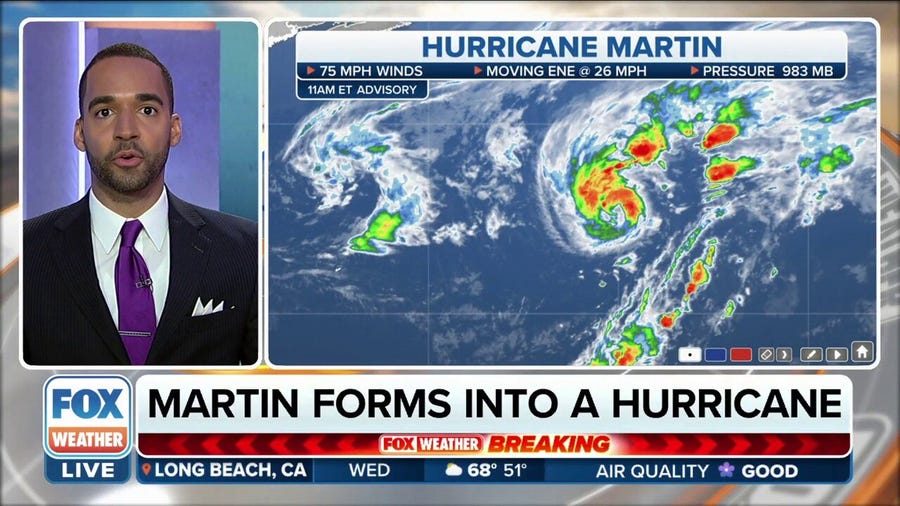 Hurricane Martin forms in Atlantic