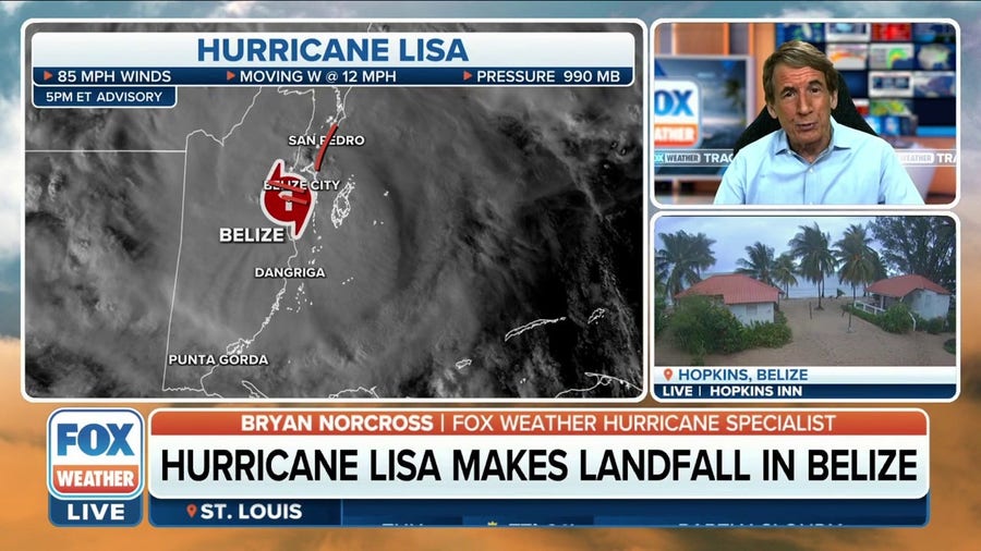 Hurricane Lisa makes landfall in Belize