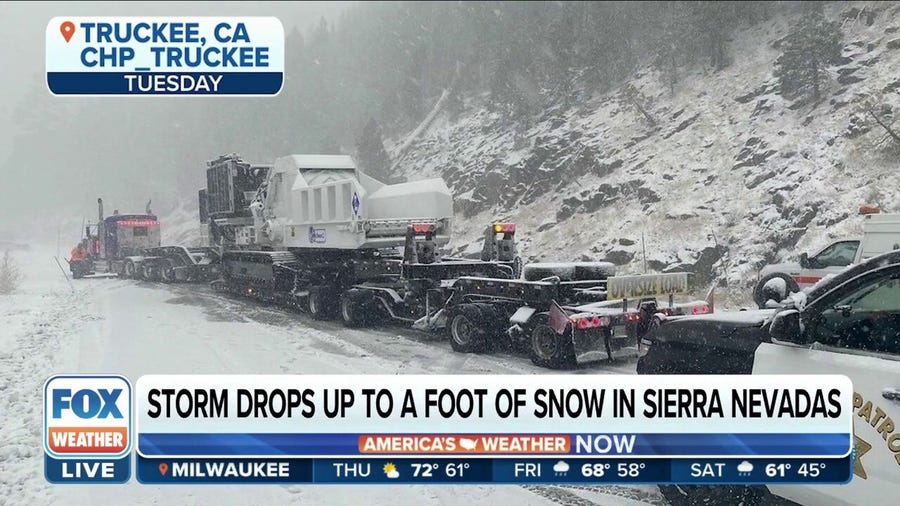 'It was a mess': California snowstorm causes spinouts, closures on I-80