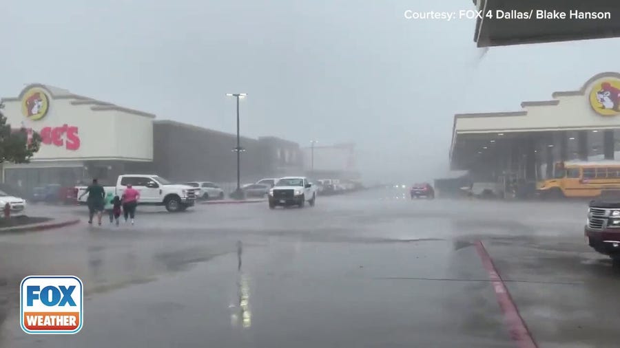 Texans run for cover during severe storms