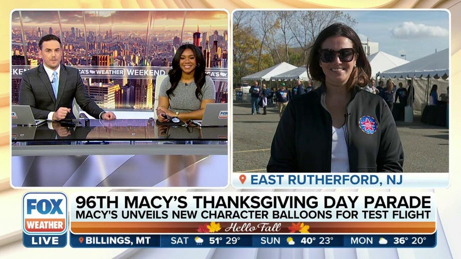 Macy's unveils new character balloons for Thanksgiving parade