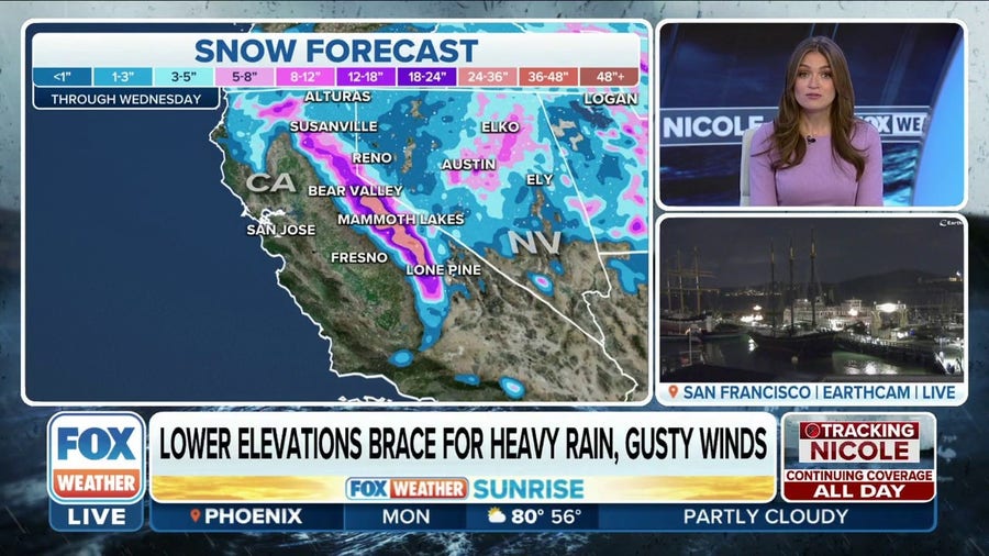 Significant storm could bring feet of snow to mountains out West