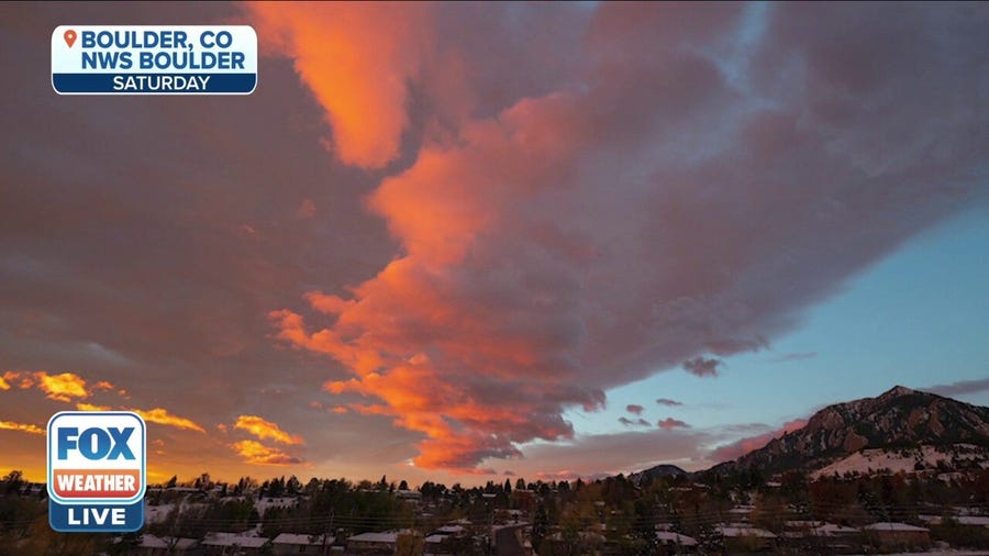 Sunrise snapshot from Boulder, Colorado