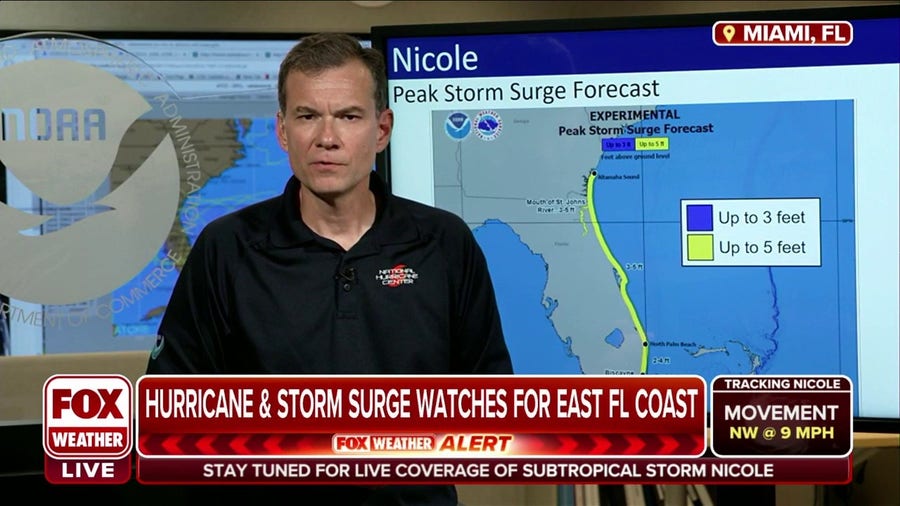 Subtropical Storm Nicole should be treated as summer tropical storm: NHC Director