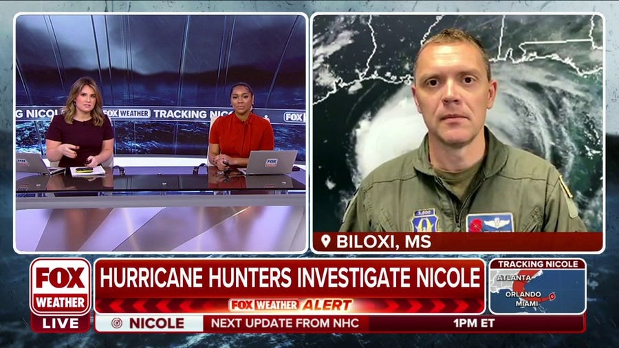 Hurricane Hunters fly into Tropical Storm Nicole, data is crucial for the forecast
