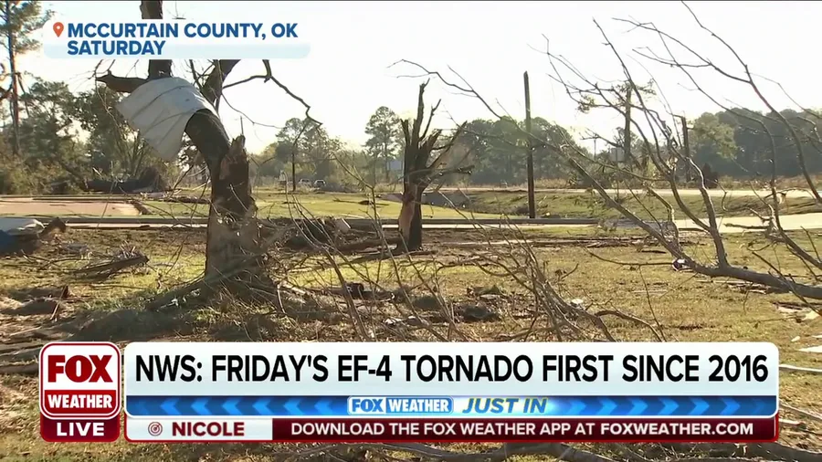 NWS: Friday's EF-4 tornado first to affect Oklahoma since 2016