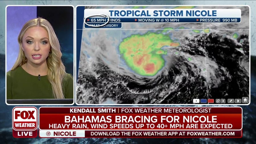 Tropical Storm Nicole continues to intensify