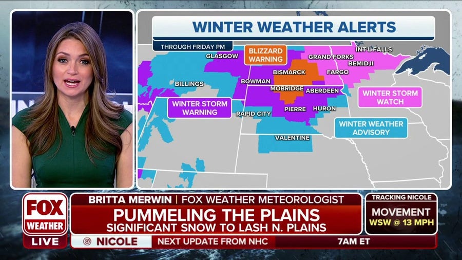 Blizzard Warnings issued for parts of North and South Dakota