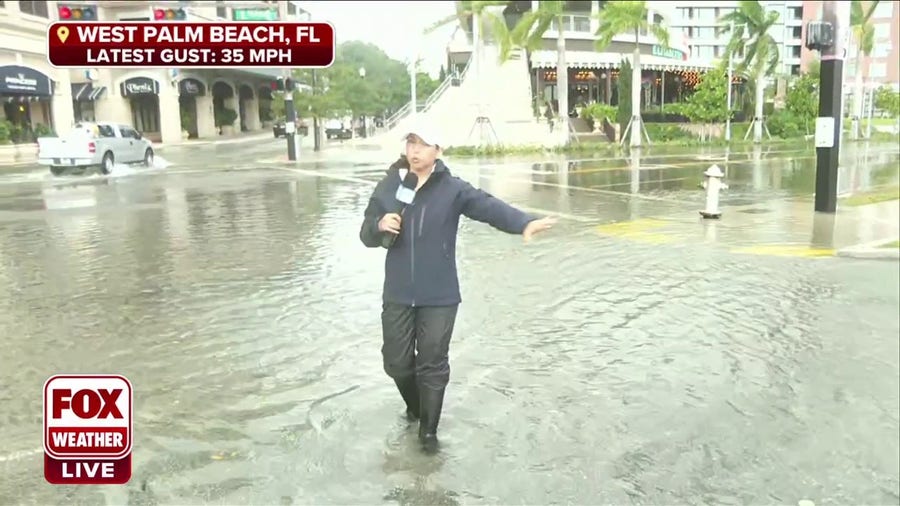 West Palm Beach already starting to see coastal flooding from Nicole