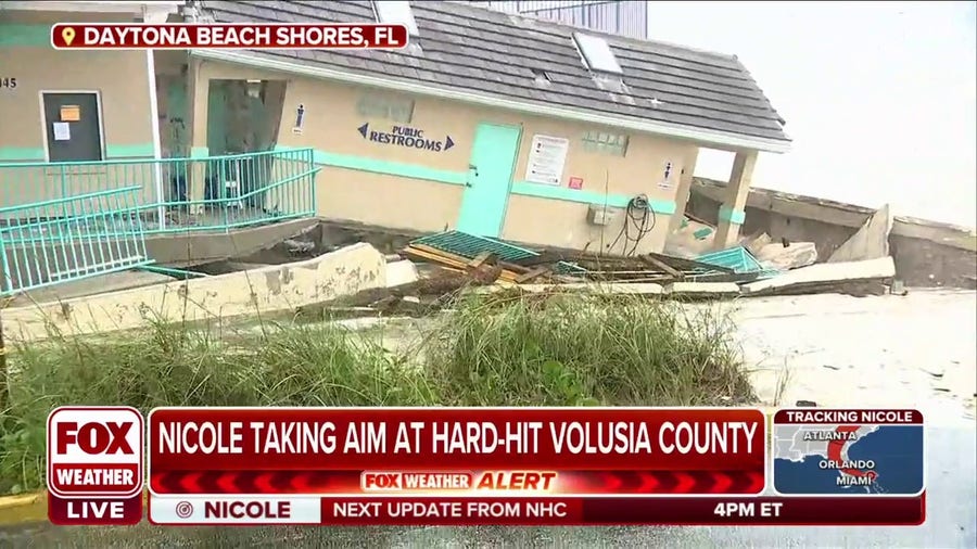 Daytona Beach Shores seeing damage from Tropical Storm Nicole