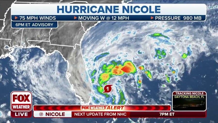 Hurricane Nicole forms near Florida