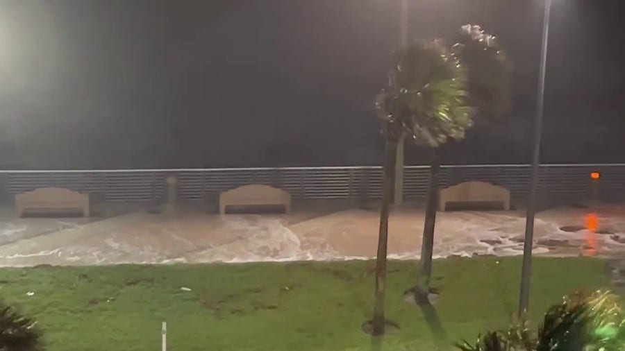 Hurricane Nicole brings large surf to Daytona Beach
