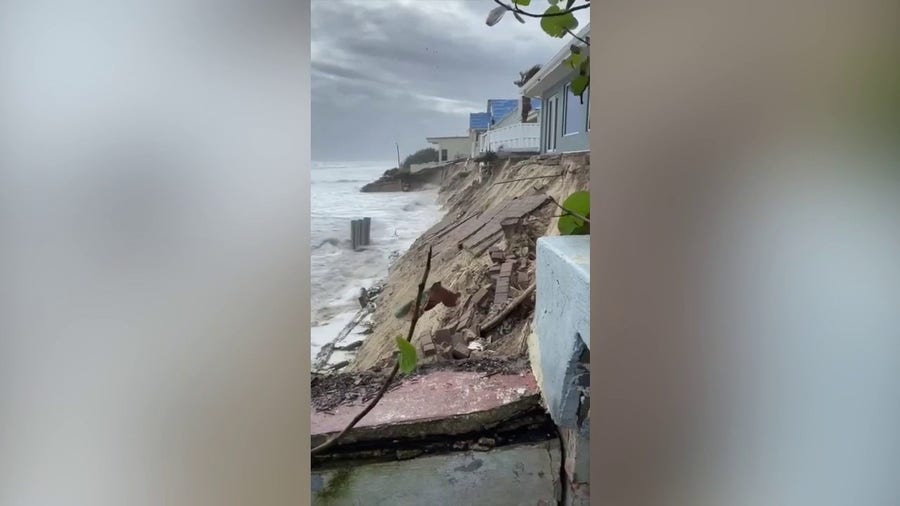 Floridians lose their yards to Hurricane Nicole