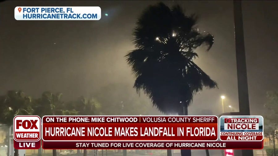 Florida sheriff details Nicole's impacts in Volusia County as high tide nears