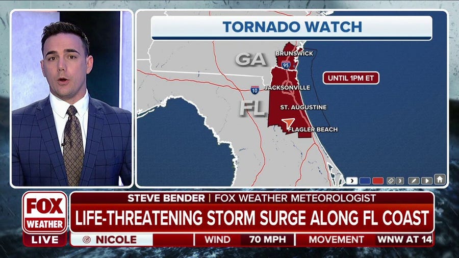 Tornado Watch in effect for northeast Florida, parts of Georgia