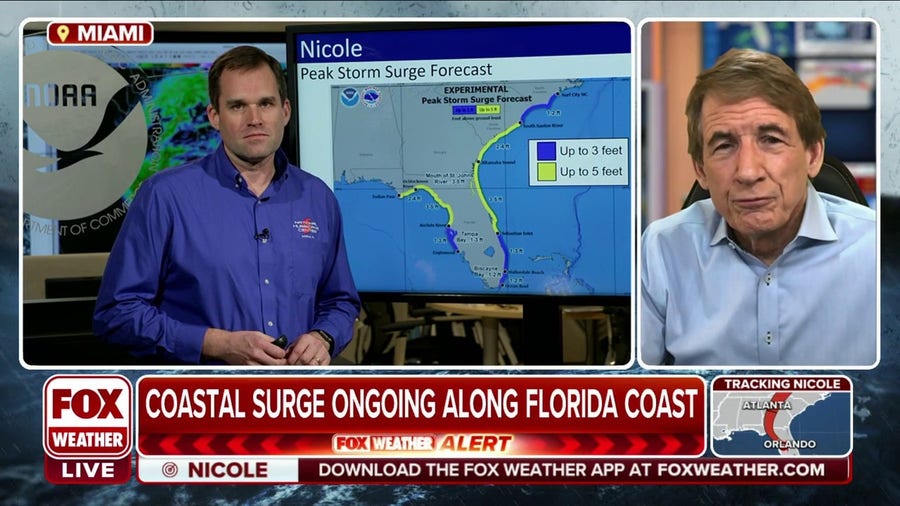 Storm surge still major concern with Tropical Storm Nicole