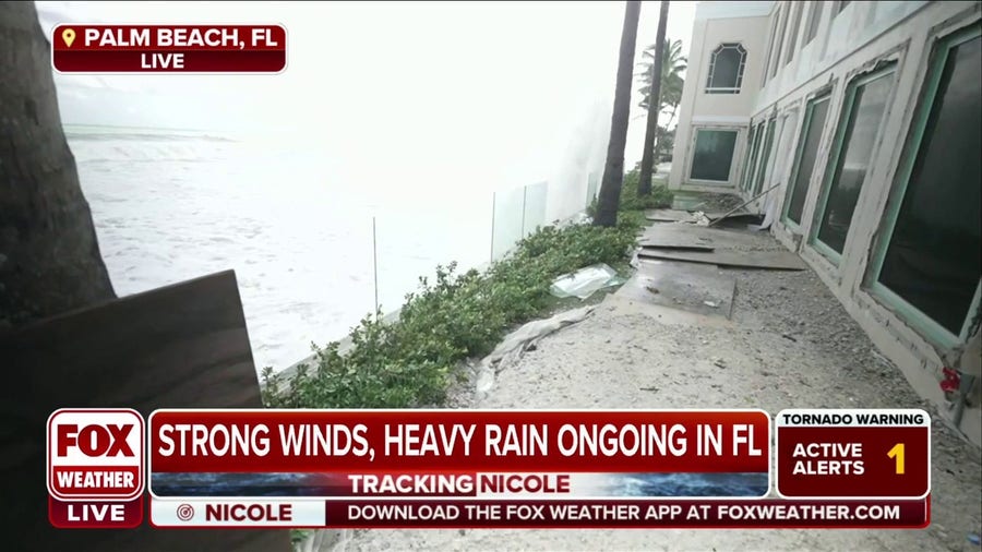 Massive waves causing damage to some businesses in Palm Beach