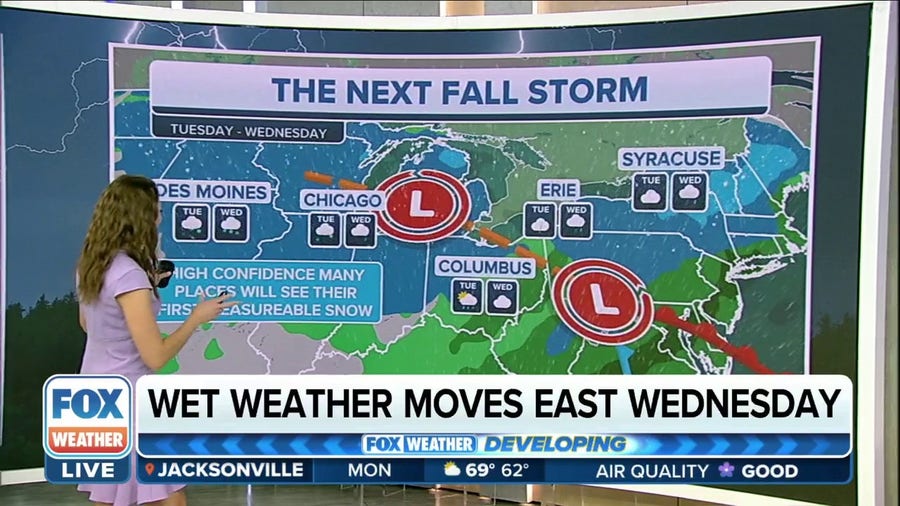 Fall storm could bring first measurable snow of season to parts of Northeast later this week