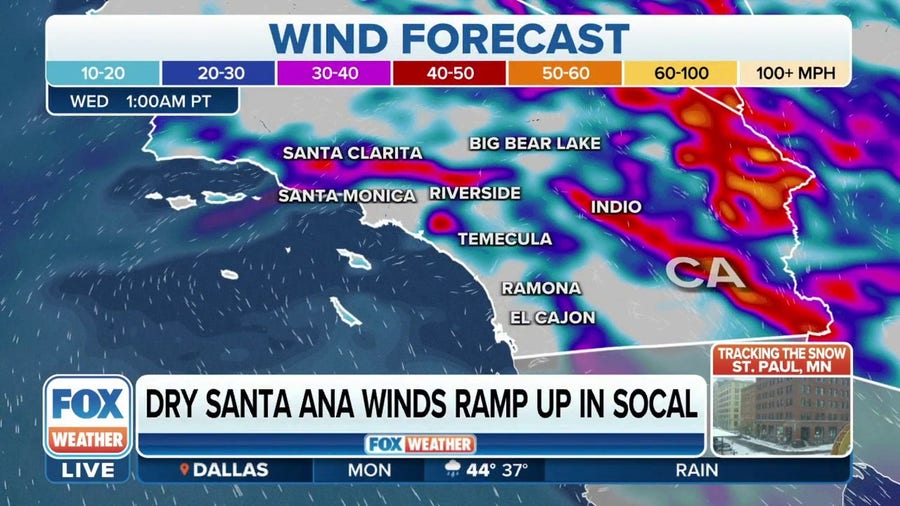 Disruptive Santa Ana Winds Expected In Southern California | Latest ...