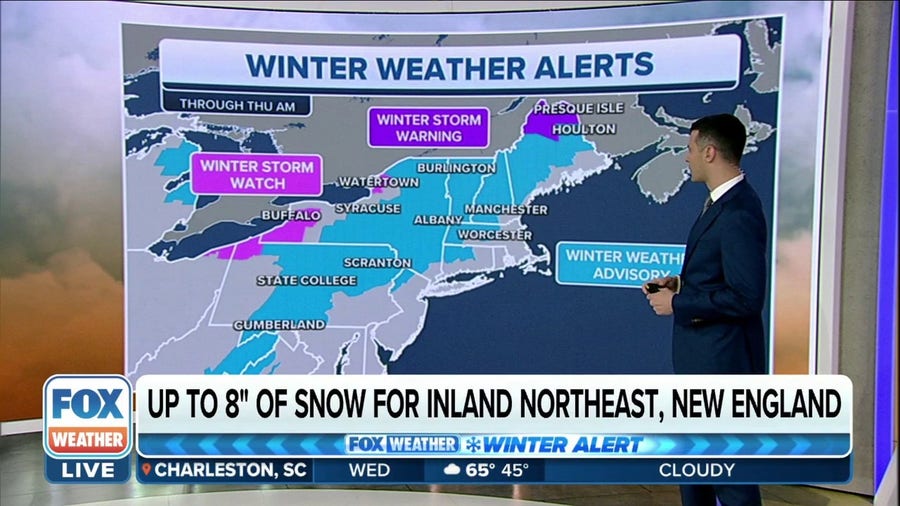 Widespread snow expected in Northeast later in week