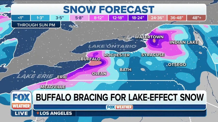 Buffalo Prepares For Major Lake-effect Snowstorm | Latest Weather Clips ...