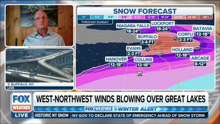 Western New York lake-effect snowstorm will be long-lived event