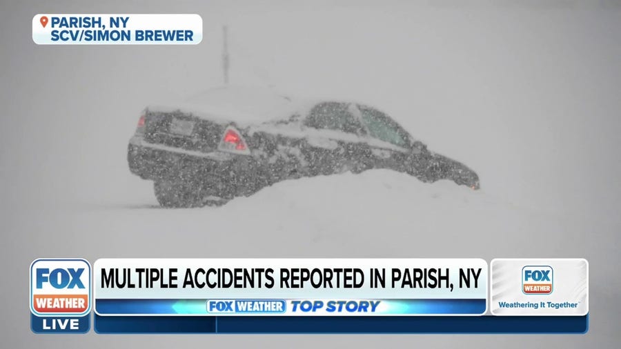 Multiple crashes reported in Oswego County during heavy snow