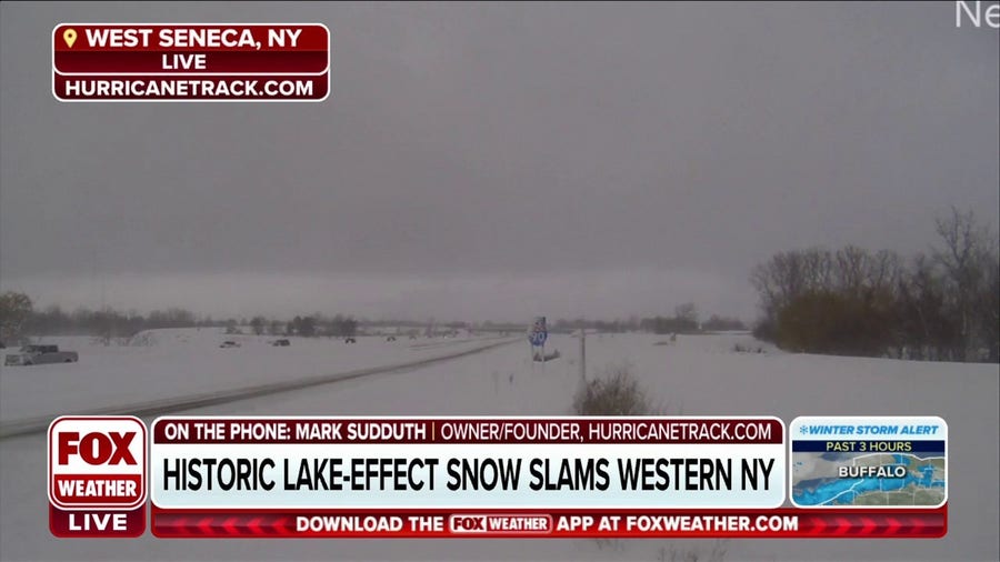 Lake-effect snow slamming western New York; Buffalo already has more than a foot of snow