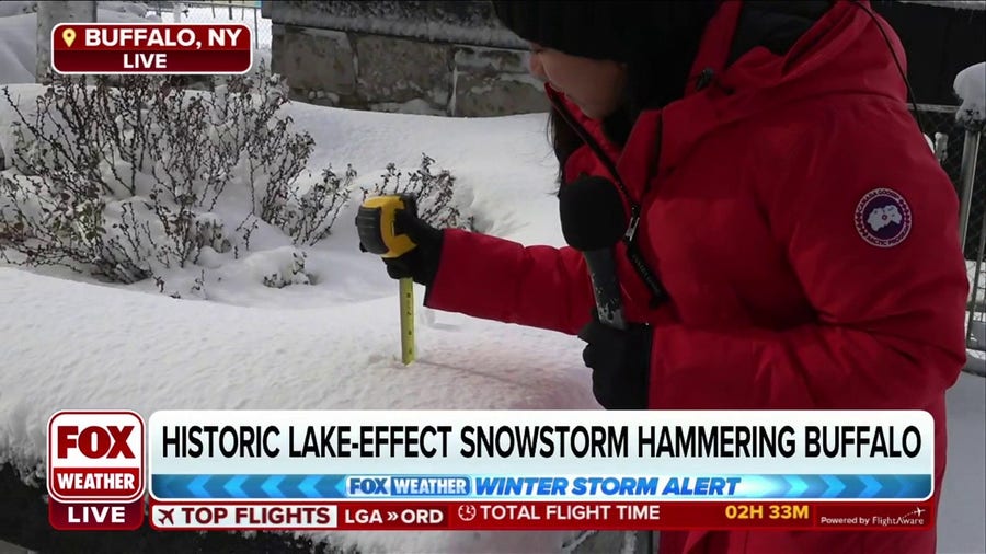 Lake-effect snowstorm hammering Buffalo