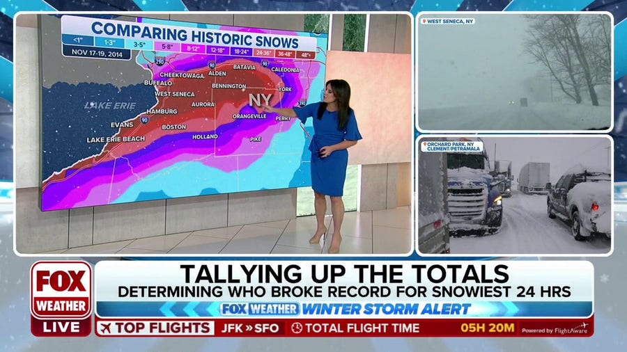 New York lake-effect snowstorm is one for the record books