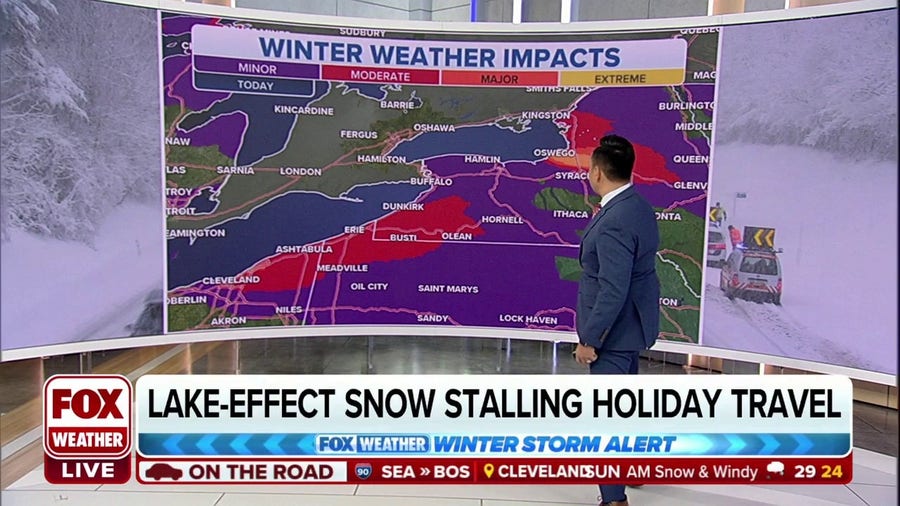 Historic lake-effect snowstorm stalls Thanksgiving travel