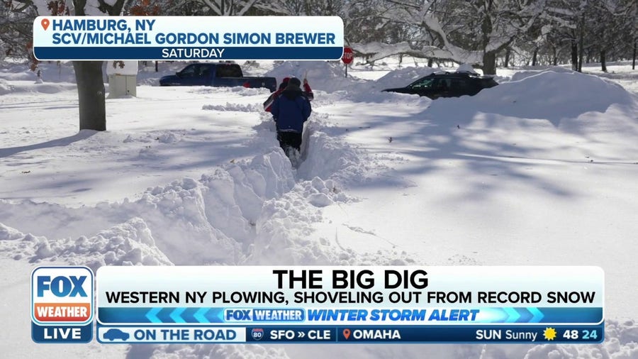 Western New York continues to dig out after historic lake-effect snowstorm dropped more than 6 feet of snow