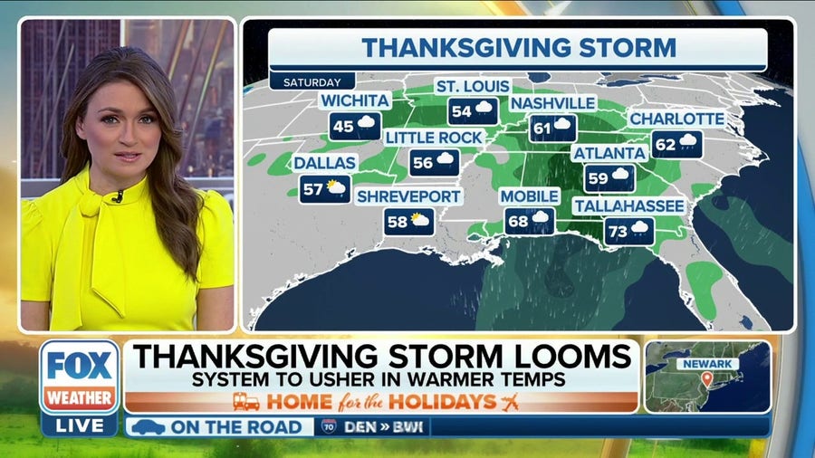 Thanksgiving storm looms: Torrential rain expected across East Coast