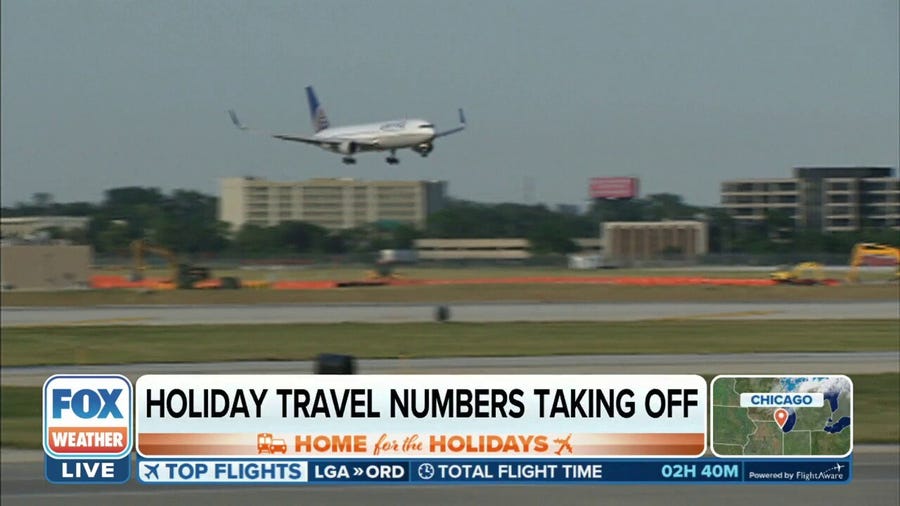 Strong storms threaten to disrupt holiday travel as travel numbers increase