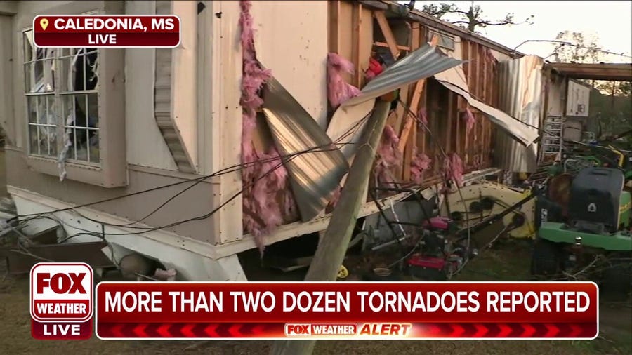 Caledonia, Mississippi residents wake up to tornado damage