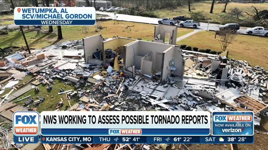 NWS survey teams working to assess possible tornado reports