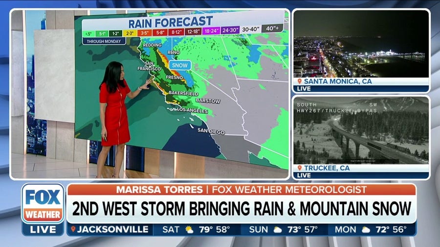 Storm brings rain, mountain snow to the West