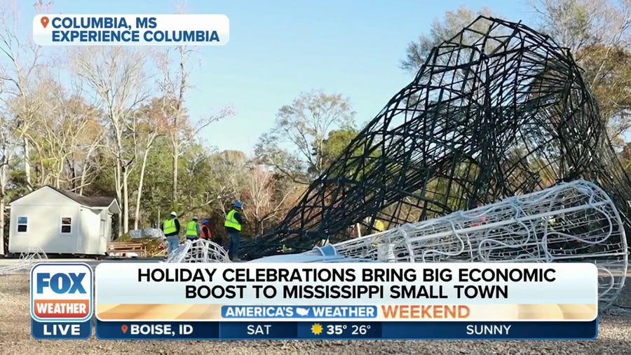 Largest digital, animated Christmas tree in U.S. destroyed by severe weather in MS